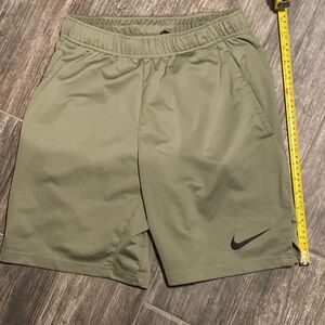 NIKE Olive Dri Fit Running Shorts Size S Men’s